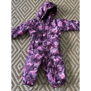 Reima Tec Winter Overall Snowsuit Tuohi Sz 18-24 Months Sz 86 Pink Bear Warm